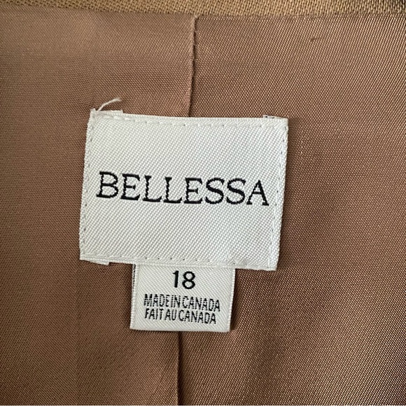 Bellessa 3 piece suit camel color Blazer, Skirt and trouser - Picture 4 of 13